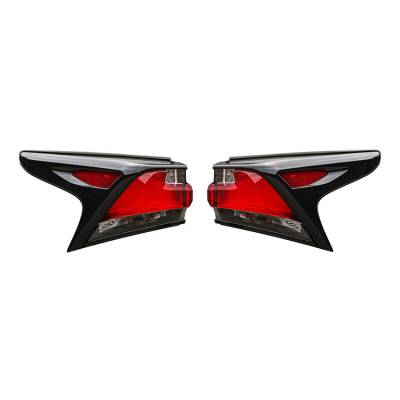 Rareelectrical - New Pair Tail Lights Compatible With Lexus Nx200t 2015-2016 81551-78011 Lx2805117 81561-78011