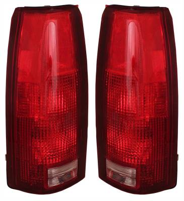Rareelectrical - New Pair Of Tail Lights Compatible With Gmc C1500 C2500 C3500 K1500 Suburban Yukon Gm2800104 5977868