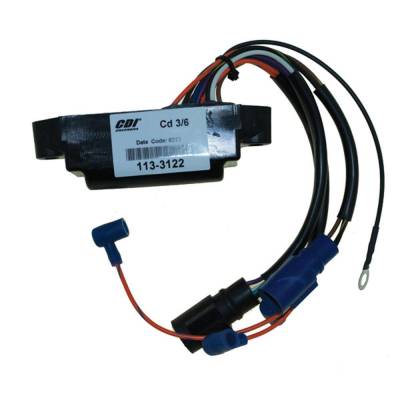 Rareelectrical - Cdi Power Pack Ignition Module Compatible With 1986-1988 Johnson Evinrude 65Hp 3-Cylinder 3.187 Bore