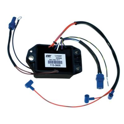 Rareelectrical - Cdi Power Pack Ignition Module Compatible With 1986-1987 Johnson Evinrude 225Hp 200Hp 6-Cylinder