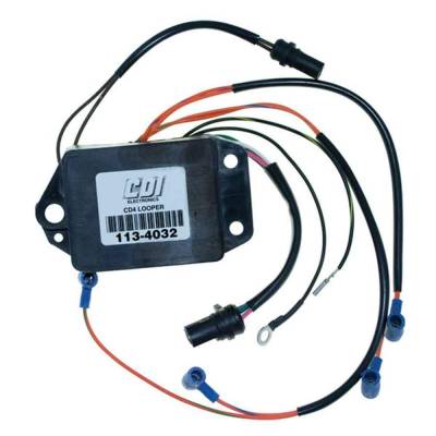 Rareelectrical - Cdi Power Pack Ignition Module Compatible With Johnson Evinrude 125Hp 4-Cylinder Looper 2-Stroke