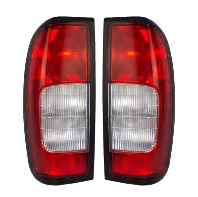 Rareelectrical - New Pair Of Tail Lights Compatible With Nissan Frontier 4Wd 2.4L L4 2389Cc 1998 1999 2000 By Part