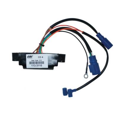 Rareelectrical - Cdi Power Pack Ignition Module Compatible With 1986-1987 Johnson Evinrude 110Hp 90Hp 88Hp 4-Cylinder