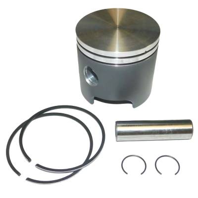 Rareelectrical - New .030 Oversize Cast Aluminum Piston Kit Compatible With 1986-1997 Johnson Evinrude 35Hp 45Hp