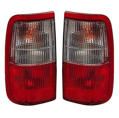 Rareelectrical - New Pair Of Tail Lights Compatible With Toyota T100 1993 1994 1995 1996 1997 1998 By Part Numbers