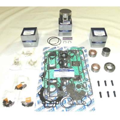 Rareelectrical - Powerhead Rebuild Kit Compatible With Yamaha 75-90Hp 3-Cyl 2-Stroke Outboard Pistons Rings Gasket