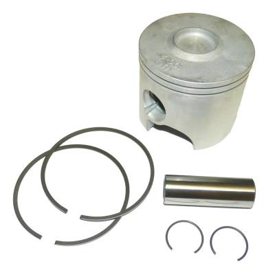 Rareelectrical - New Starboard Side Standard Bore Piston Kit With Rings Compatible With 1984-2006 Yamaha V6 2-Stroke