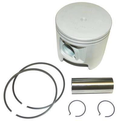 Rareelectrical - New Starboard Side Standard Bore Piston Kit With Rings Compatible With 1984-2006 Yamaha V6 2-Stroke