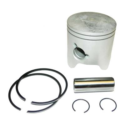 Rareelectrical - Piston Kit .040 Over With Rings Compatible With 1984-2006 Yamaha 60Hp 70Hp Inline 3-Cylinder