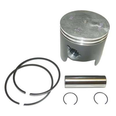 Rareelectrical - New Piston Kit .010 Over With Rings Compatible With 1984-2006 Yamaha 75Hp-90Hp V4 2-Stroke Outboard