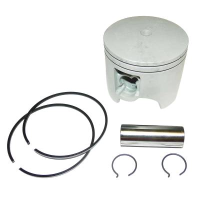 Rareelectrical - Starboard Side Piston Kit .020 Over With Rings Compatible With 1984-2006 Yamaha 150Hp-200Hp V6