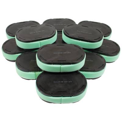 Rareelectrical - 12-Pack Air Filter Shop Pack Compatible With Craftsman T8000 T8200 Z6600 Riding Mower Kohler 7000