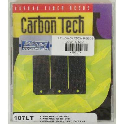 Rareelectrical - Reed Valve Petals Carbon Fiber Compatible With 1978-2001 Honda Atc250r Trx250r Fourtrax Cr250r