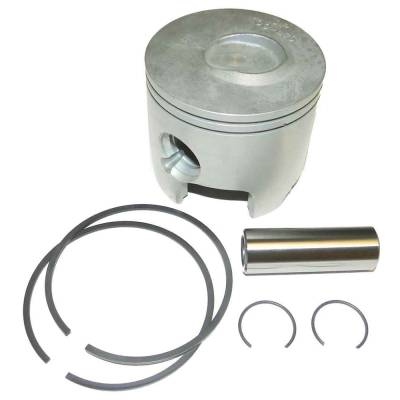 Rareelectrical - Port Standard Bore Piston Kit With Rings Compatible With 1998-2012 Mercury Mariner Optimax V6 2.5L