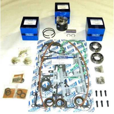 Rareelectrical - Powerhead Rebuild Kit Compatible With Mercury Mariner 50-60Hp 3-Cylinder Cross Flow 2-Stroke