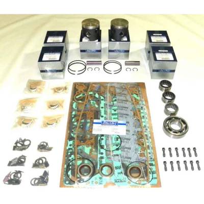 Rareelectrical - Powerhead Rebuild Kit Compatible With 1983-1991 Mercury 135 150Hp V6 2.0L Bottom Guided Rod #636
