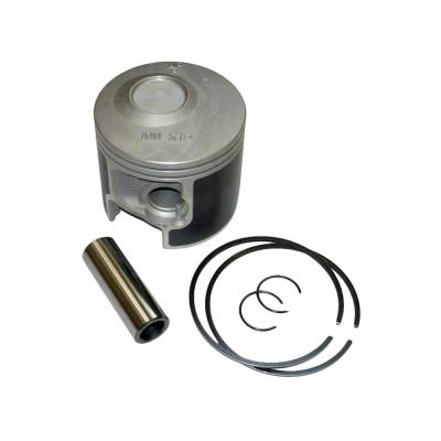 Rareelectrical - Port Side .040 Over Piston Kit With Rings Compatible With 1976-2006 Mercury Mariner V6 2.5L 2-Stroke