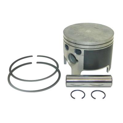 Rareelectrical - Port Side .040 Over Piston Kit With Rings Compatible With 2003-2012 Mercury Mariner V6 2.5L Optimax
