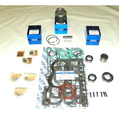 Rareelectrical - Powerhead Rebuild Kit Compatible With Chrysler/Force 90Hp 3-Cyl Top Guided 2-Stroke Outboard 3.375"