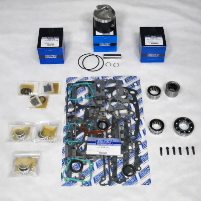 Rareelectrical - Powerhead Rebuild Kit Compatible With Chrysler/Force 75Hp 3-Cyl Top Guided 2-Stroke Outboard 3.405"