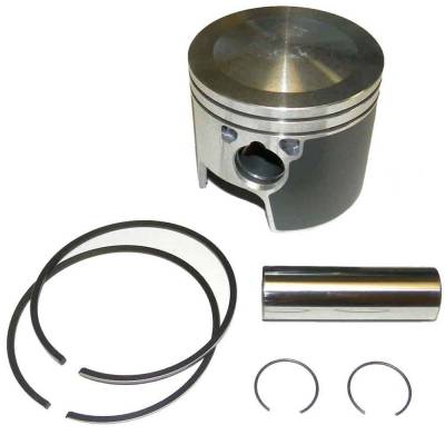 Rareelectrical - Port Side Standard Bore Piston Kit With Rings Compatible With 1988-2001 Johnson Evinrude V4 V6 Loop