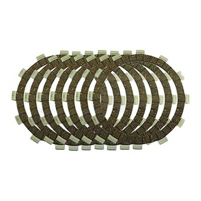 Rareelectrical - New Clutch Friction Plate Set Compatible With 1984 Kawasaki Tecate 250 Kxt250 2-Stroke Three-Wheeler