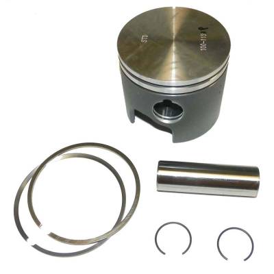 Rareelectrical - Piston Kit Compatible With J/E 120-300Hp V4/V6/V8 Small Bore Looper 2-Stroke Outboard 3.510" Bore