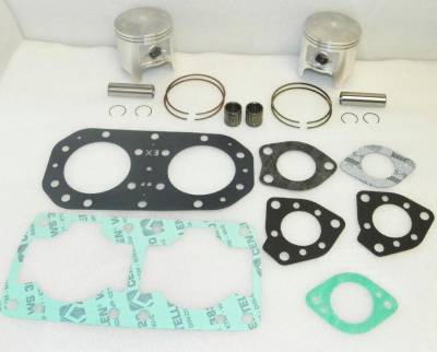 Rareelectrical - Top End Rebuild Kit Compatible With 1986-1996 Kawasaki 650 Pwc Sx 300 X2 650 Sx 650 Jet Mate Ts 650