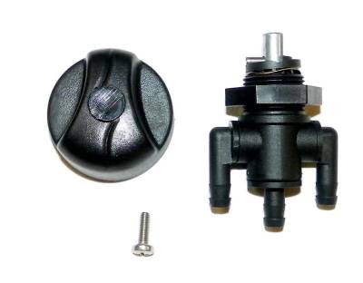 Rareelectrical - 3-Way Fuel Shutoff Valve Petcock Replacement Compatible With 1997-2003 Polaris Scrambler Xplorer