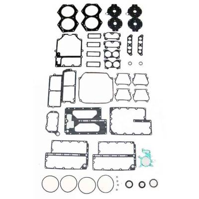 Rareelectrical - Johnson Evinrude V4 Crossflow Powerhead Gasket Kit Compatible With 1978-1998 85 88 90 100 115 140 Hp