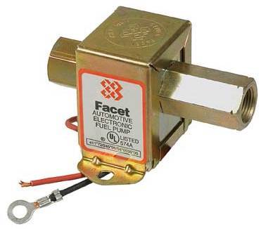 Rareelectrical - 12V Electric Fuel Pump 32 Gph 4-7 Psi Compatible With Facet 40109 40109N 40023 Solid State Cube Pump