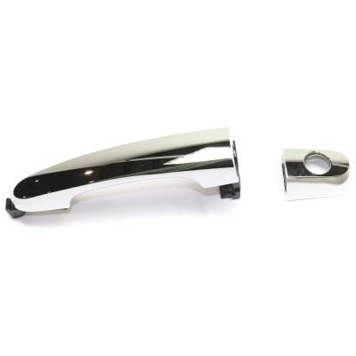 Rareelectrical - Front Driver Side Exterior Door Handle Compatible With 2011-2015 Kia Sorento Chrome With Key Hole