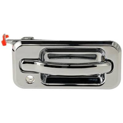 Rareelectrical - Front Passenger Side Exterior Door Handle Compatible With 2003-2009 Hummer H2 Chrome With Key Hole