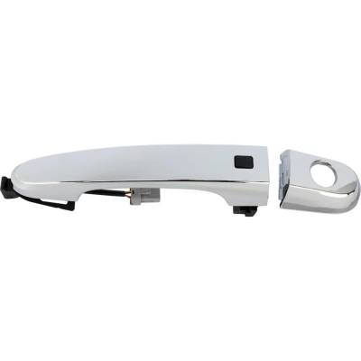Rareelectrical - Front Driver Side Exterior Door Handle Compatible With 2011-2015 Kia Sorento Chrome With Key Hole