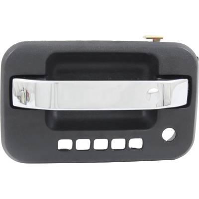 Rareelectrical - Front Driver Side Exterior Door Handle Compatible With 2009-2022 Ford F-150 Chrome Lever Textured