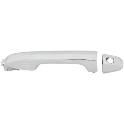 Rareelectrical - Front Driver Side Exterior Door Handle Compatible With 2016-2023 Toyota Tacoma Chrome With Key Hole