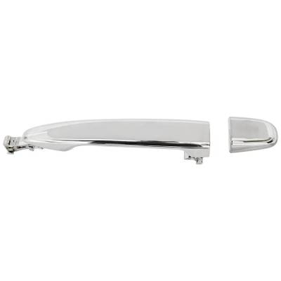 Rareelectrical - Front Passenger Side Exterior Door Handle Compatible With 2007-2011 Toyota Camry Black Without Key