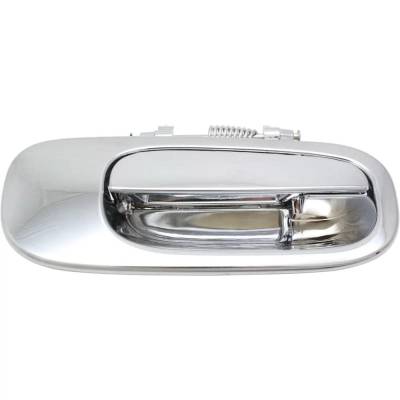 Rareelectrical - Rear Passenger Side Exterior Door Handle Compatible With 2006-2010 Dodge Charger Chrome Without Key