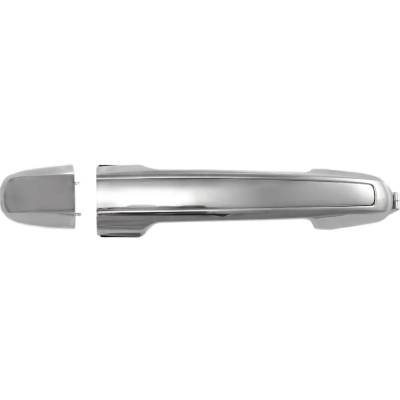 Rareelectrical - Left Rear Exterior Door Handle Compatible With 2006-2010 Hyundai Sonata Chrome Without Key Hole