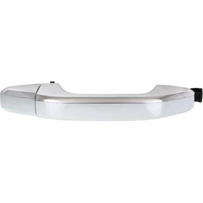 Rareelectrical - Passenger Side Front Exterior Door Handle Compatible With 2014-2022 Chevrolet Silverado Chrome