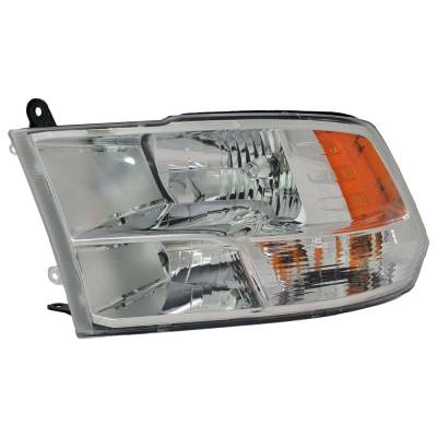 Rareelectrical - New Halogen Headlight Left Driver Side Assembly Compatible With 2013-2018 Ram 1500 Big Horn Express
