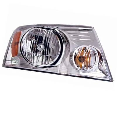 Rareelectrical - Right Passenger Side Headlamp Assembly Compatible With Ford Halogen Clear Lens OEM 7L3z-13008-Fa