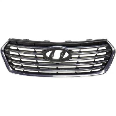 Rareelectrical - New Gray Grille Assembly Compatible With Hyundai Santa Fe Se Ultimate 6 Cyl 3.3L Santa Fe Xl