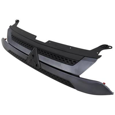 Rareelectrical - New Textured Black Grille Assembly Compatible With Mitsubishi Outlander Gt 6 Cyl 3.0L Outlander Es 4