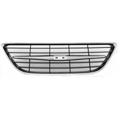 Rareelectrical - Front Center Grille Assembly Compatible With 2003-2007 Saab 9-3 Aero 2.0L (04-05) Aero 2.8L (06-07)