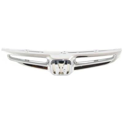 Rareelectrical - New Chrome Grille Assembly Compatible With Honda Accord Lx 6 Cyl 3.0L Accord Dx 4 Cyl 2.4L Accord Ex