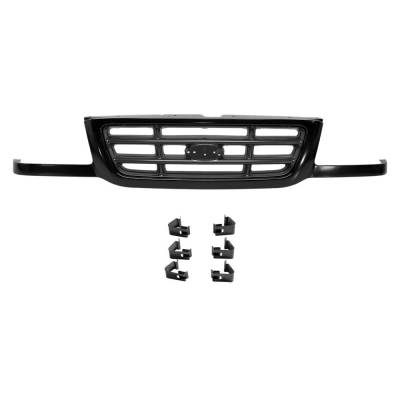 Rareelectrical - New Painted Black Grille Assembly Compatible With Ford Ranger Xl 6 Cyl 3.0L Ranger Xlt 4 Cyl 2.3L