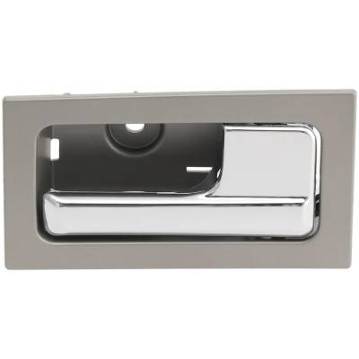 Rareelectrical - Front Or Rear Passenger Side Interior Door Handle Compatible With 2009-2014 Ford F-150 Silver Bezel