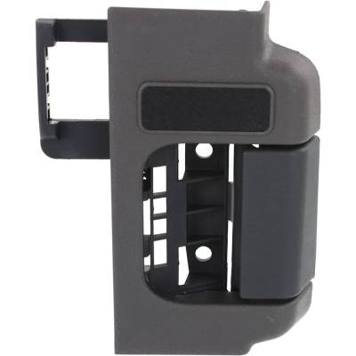 Rareelectrical - Right Rear Interior Door Handle Compatible With 2009-2014 Ford F-150 Gray Bezel With Black Lever