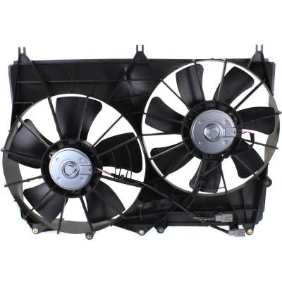 RAREELECTRICAL - New Dual Cooling Fan Assembly Compatible With Suzuki Grand Vitara Jlx 4 Cyl 2.4L Grand Vitara